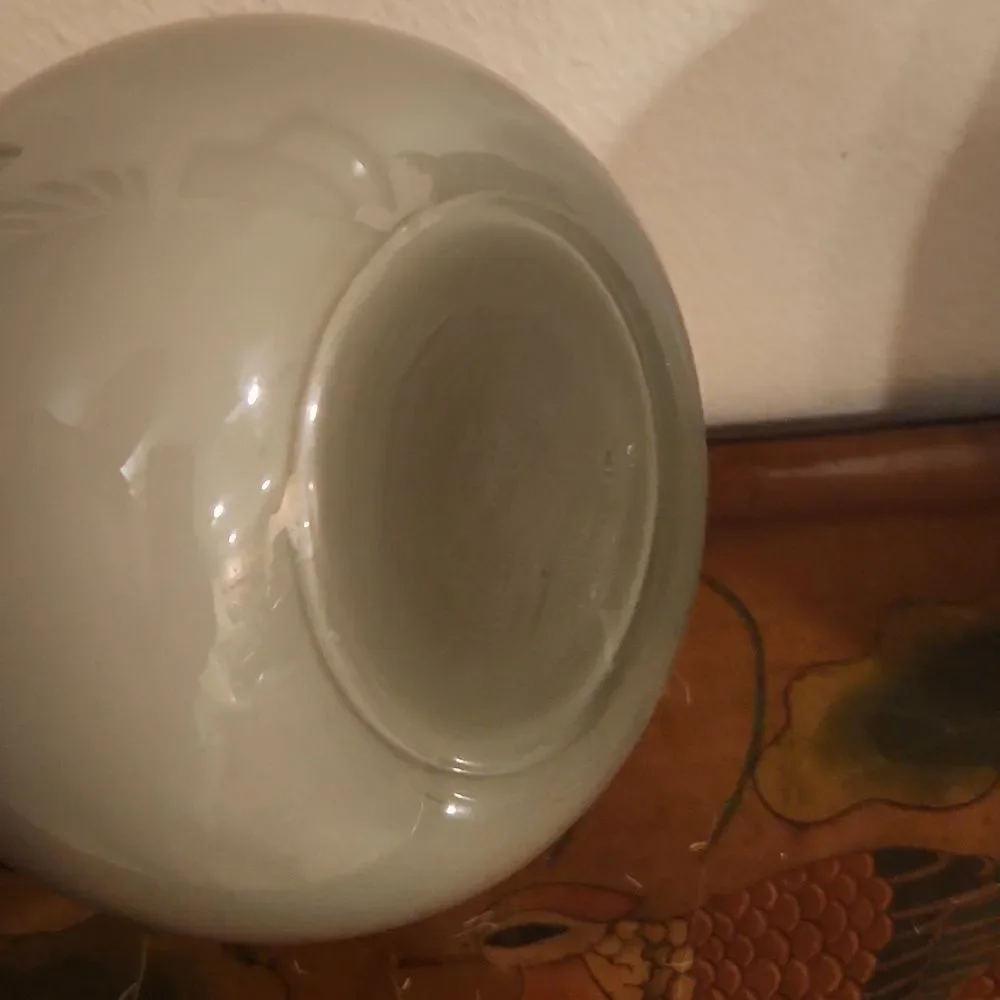 Glass Vase weighted Gray